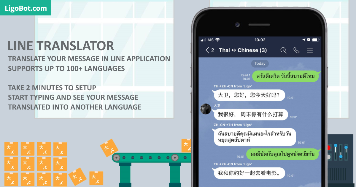 Ligo Line 翻譯 100 種語言