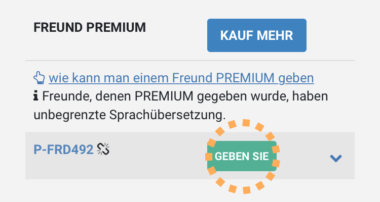 friend premium list