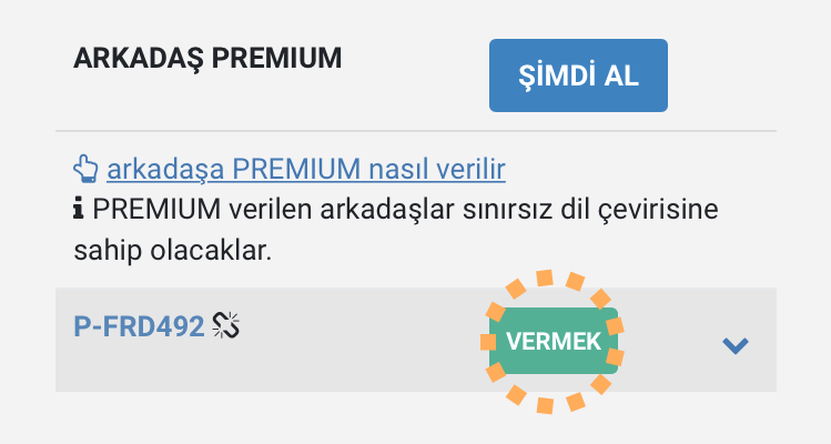 friend premium list
