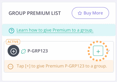group premium list