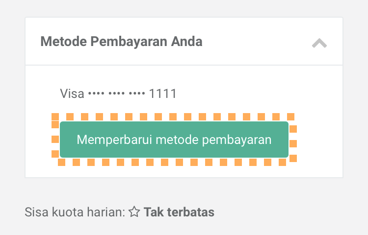 your payment method expand
